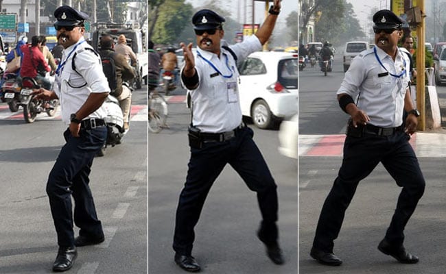 Indore's 'Moonwalking' Traffic Cop Turns Heads With His Incredible Dance Moves
