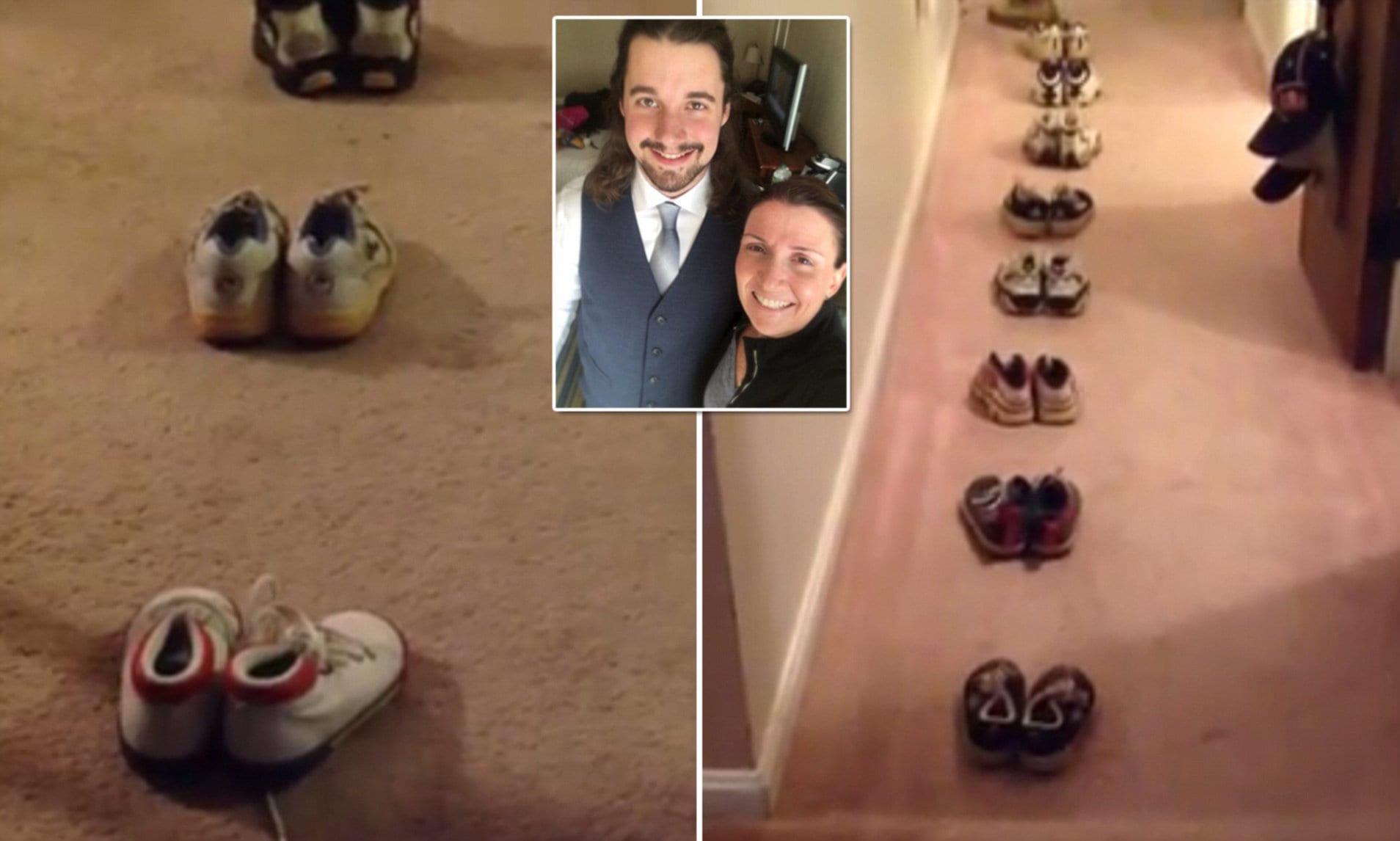 Mom has amazing shoe surprise for her son on his wedding day