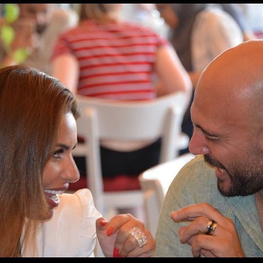 وليد فواز ينشر الصور الأولى له مع مي سليم بعد زواجهما.. ويعلق: "توأم روحي"