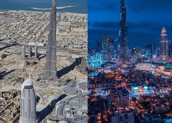 صورتان لـ “دبي” تكشفان التغيير الكبير بينهما الذي حدث في 10 سنوات