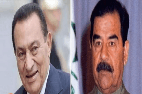 صدام حسين وحسني مبارك