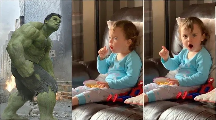 This 2-year-old saw Bruce Banner turn into the Hulk