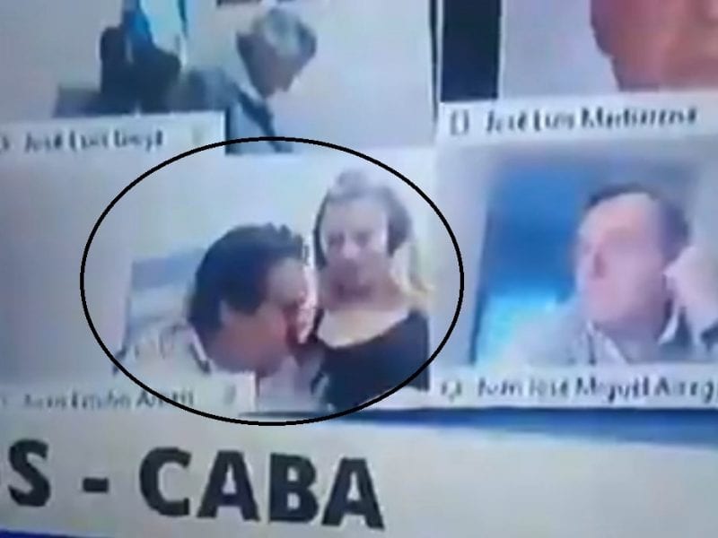 Argentina Lawmaker Kisses Partner's Breast During Videoconference